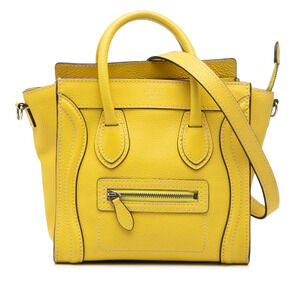 Pre-Loved Celine Nano Grained Calfskin Luggage Tote